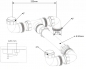 Preview: Ablaufverbindung für Doppelspüle 2"- 2", Ø50 Anschluß