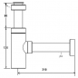 Preview: Siphon 5/4 Zoll Chrom massiv