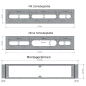 Preview: Montagerahmen mit Montageplatte für 2-5 Loch Wannenrand Armaturen