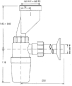 Preview: Urinalsifon mit Versatz Abgang Ø32/40 mm