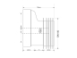 Preview: WC Anschlussstück 20 mm Versatz  Ø110 / DN100  L=120