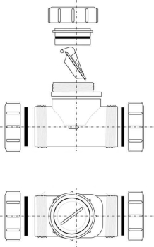 Preview: Rückstauklappe