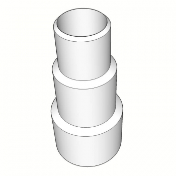 Übergangsstutzen Verelängerung von Ø50 / Ø40 / Ø32 mm