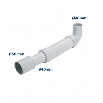 Universal 90°- Abgangsbogen in Flex-Ausführung