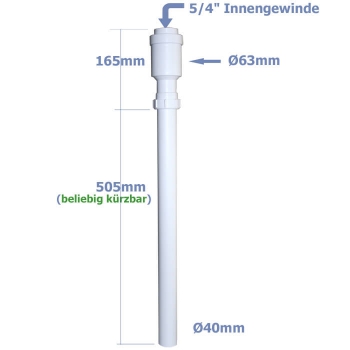 Siphon Anschluss 5/4