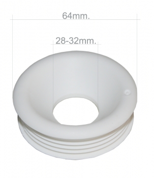 Spülrohr Verbinder für WC 28 - 32 mm