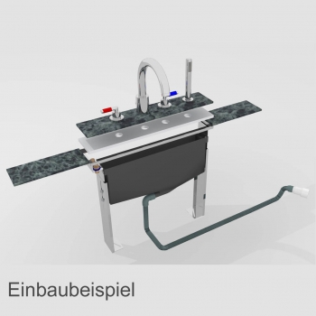 Montageblock für Wannenrandarmaturen