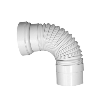 WC-Flexanschluss DN100 im ausgezogenen Zustand, maximale Länge 440 mm