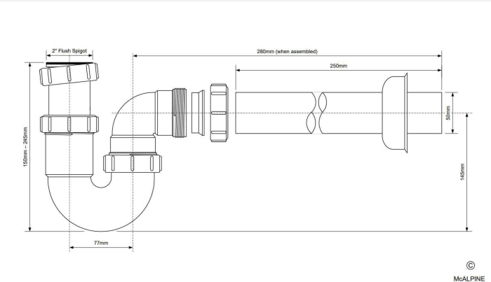 Datenblatt Siphon 2 Zoll