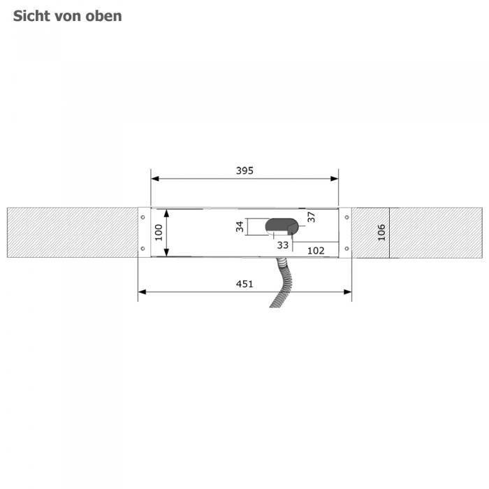 Schlauchbox zur Fliesenrandmontage für Badarmaturen