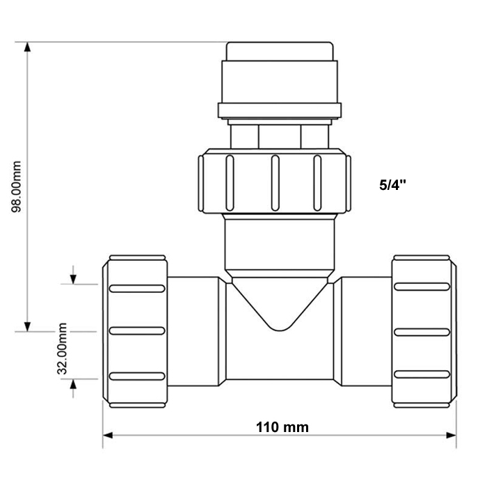 Leitungsbelüfter Ø32 = 5/4"