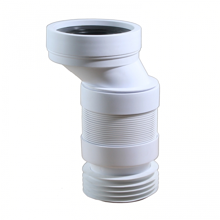 Flexible WC Anschluss DN 100 mit 4 cm Versatz