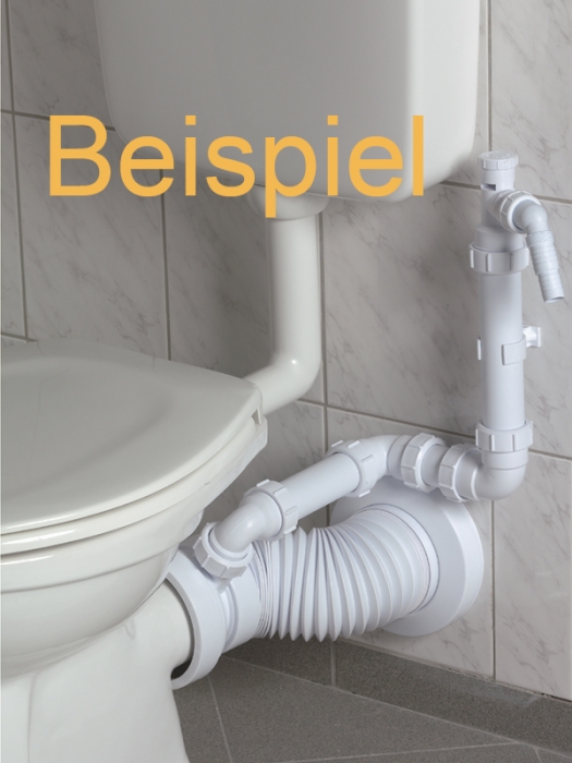 Flex WC-Verbinder mit 40 mm Zulauf